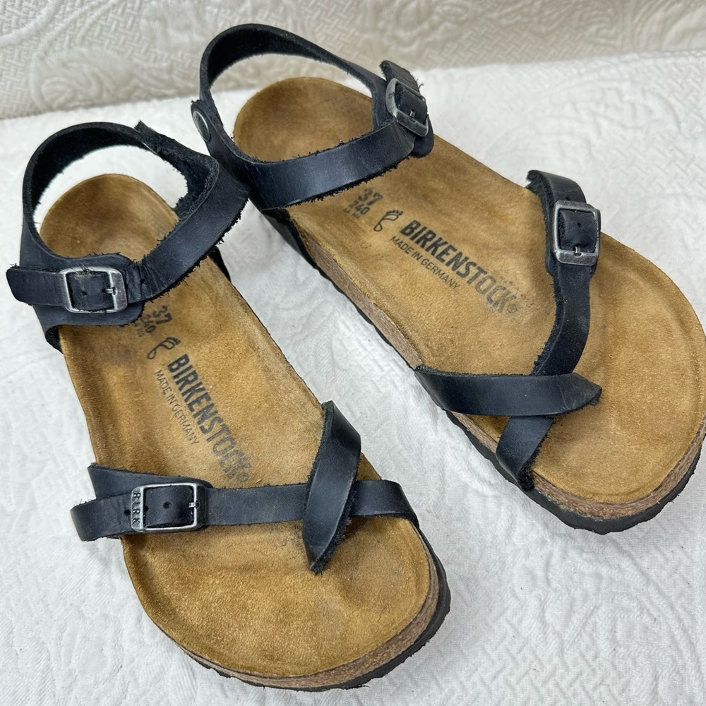 Birkenstock Taormina Black Oiled Leather 37